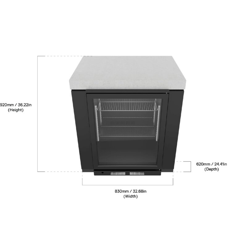 Everdure Seabreeze Modul für Kühlschrank, Schwarz