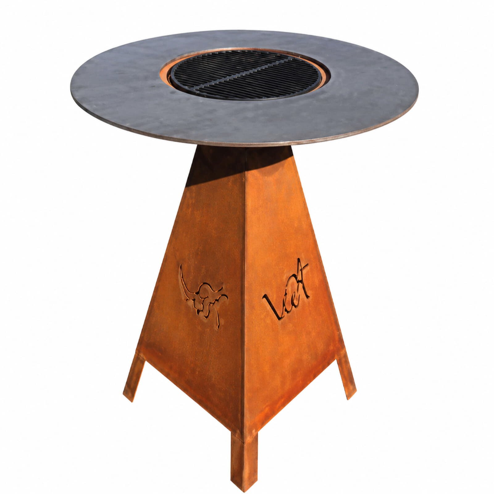 Grilltisch Vulx by Hwam Magma - Cortenstahl
