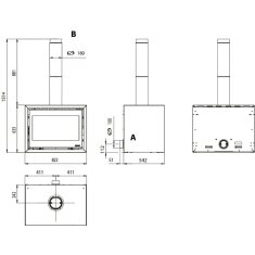 Kaminofen La Nordica Prestige Line - Dante 16 - 12,4 kW