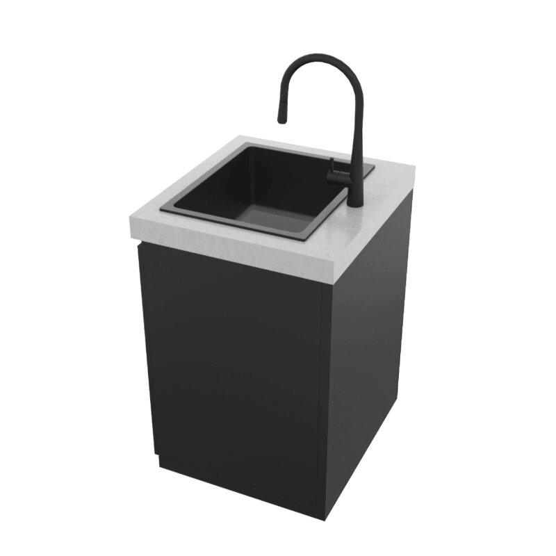 Everdure Seabreeze Outdoorküche Spülbecken- Modul inkl. Wasserhahn, Schwarz