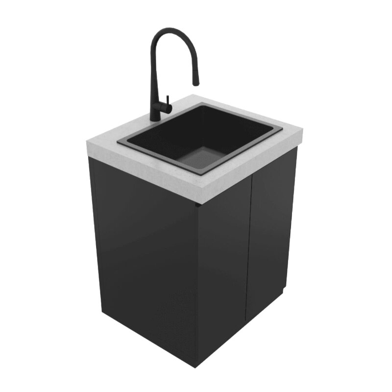 Everdure Seabreeze Outdoorküche Spülbecken- Modul inkl. Wasserhahn, Schwarz