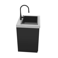 Everdure Seabreeze Outdoork&uuml;che Sp&uuml;lbecken- Modul inkl. Wasserhahn, Schwarz