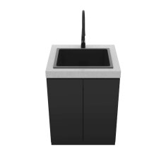 Everdure Seabreeze Outdoork&uuml;che Sp&uuml;lbecken- Modul inkl. Wasserhahn, Schwarz