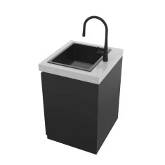 Everdure Seabreeze Outdoork&uuml;che Sp&uuml;lbecken- Modul inkl. Wasserhahn, Schwarz