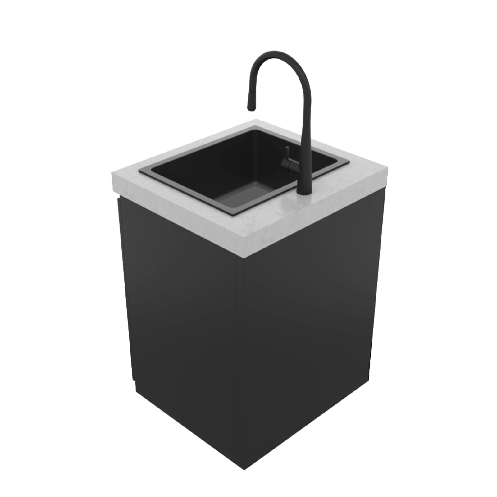 Everdure Seabreeze Outdoorküche Spülbecken- Modul inkl. Wasserhahn, Schwarz