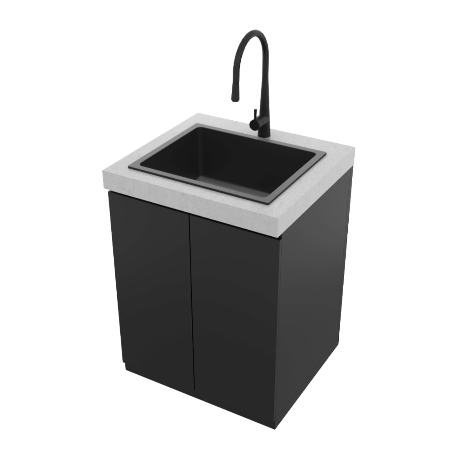 Everdure Seabreeze Outdoorküche Spülbecken- Modul inkl. Wasserhahn, Schwarz