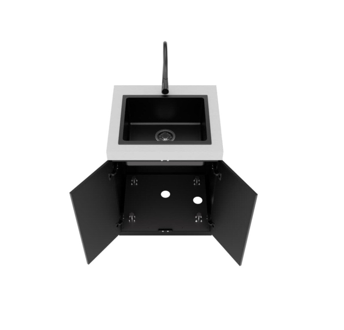 Everdure Seabreeze Outdoorküche Spülbecken- Modul inkl. Wasserhahn, Schwarz