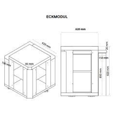 Everdure Seabreeze Outdoork&uuml;che Eck- Modul, Schwarz