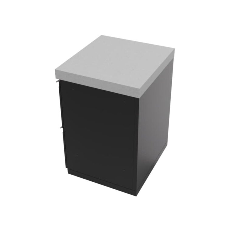 Everdure Seabreeze Outdoorküche Schrank- Modul mit Doppelschubladen, Schwarz