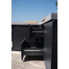 Everdure Seabreeze Outdoork&uuml;che Schrank- Modul mit Doppelschubladen, Schwarz