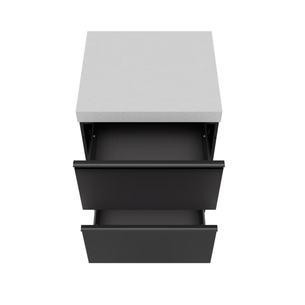 Everdure Seabreeze Outdoorküche Schrank- Modul mit Doppelschubladen, Schwarz