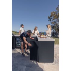 Everdure Seabreeze Outdoork&uuml;che Schrank- Modul mit Doppelt&uuml;ren, Schwarz