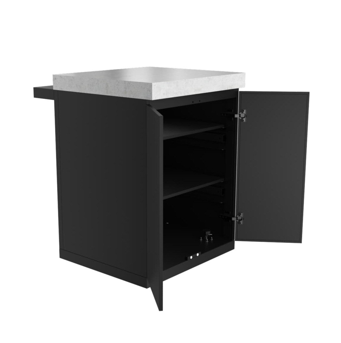 Everdure Seabreeze Outdoorküche Schrank- Modul mit Doppeltüren, Schwarz