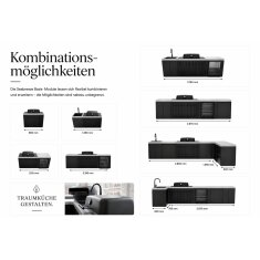 Everdure Seabreeze Outdoork&uuml;che Abfall- Modul, Schwarz