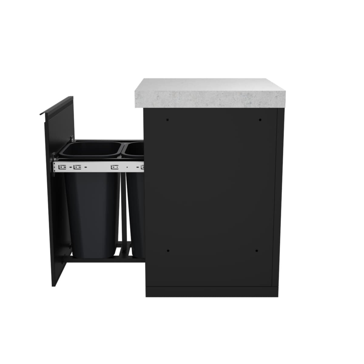 Everdure Seabreeze Outdoorküche Abfall- Modul, Schwarz