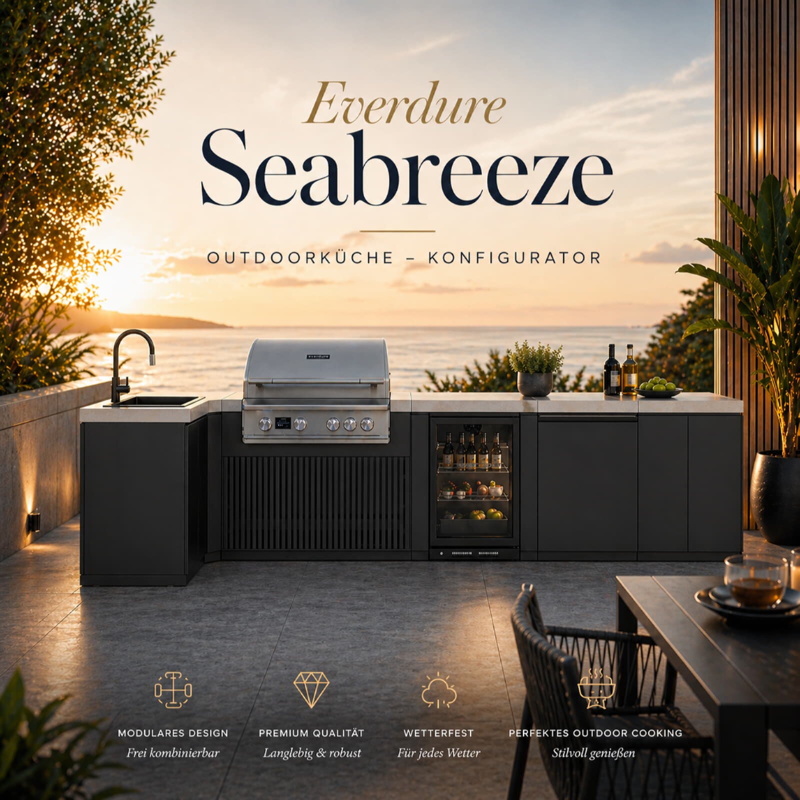 Everdure Seabreeze Outdoorküchen Konfigurator