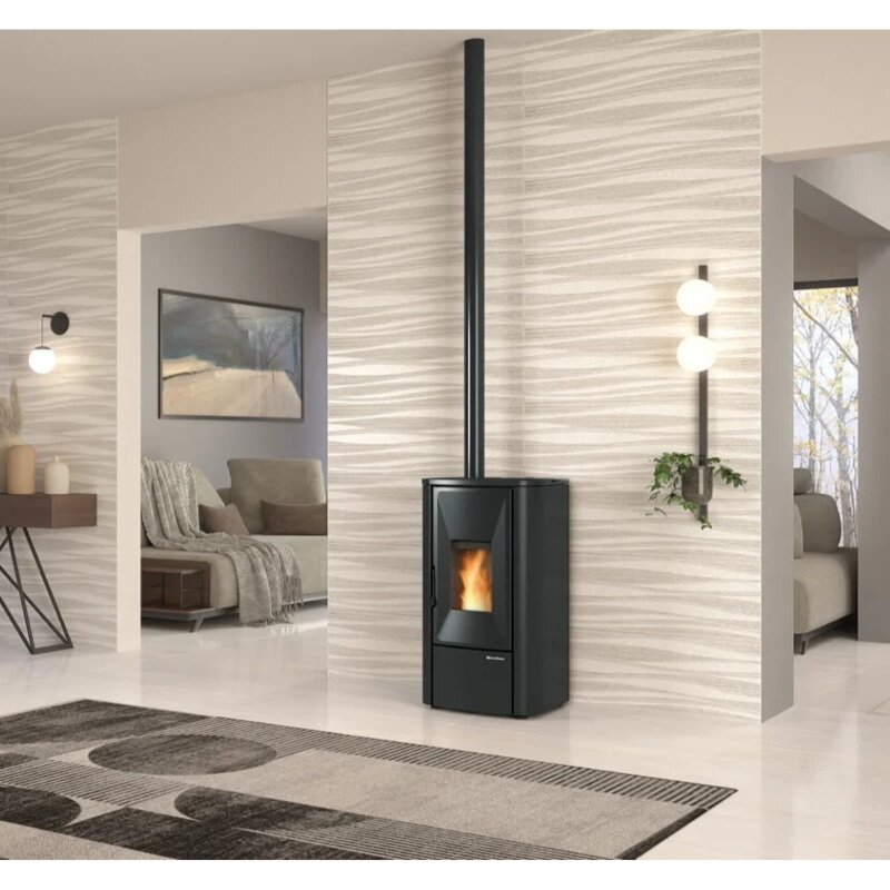Pelletofen La Nordica Extraflame Prestige Line - Lina Top - 7 kW - Schwarz