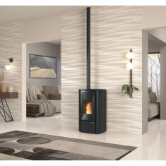 Pelletofen La Nordica Extraflame Prestige Line - Lina Top - 7 kW - Schwarz