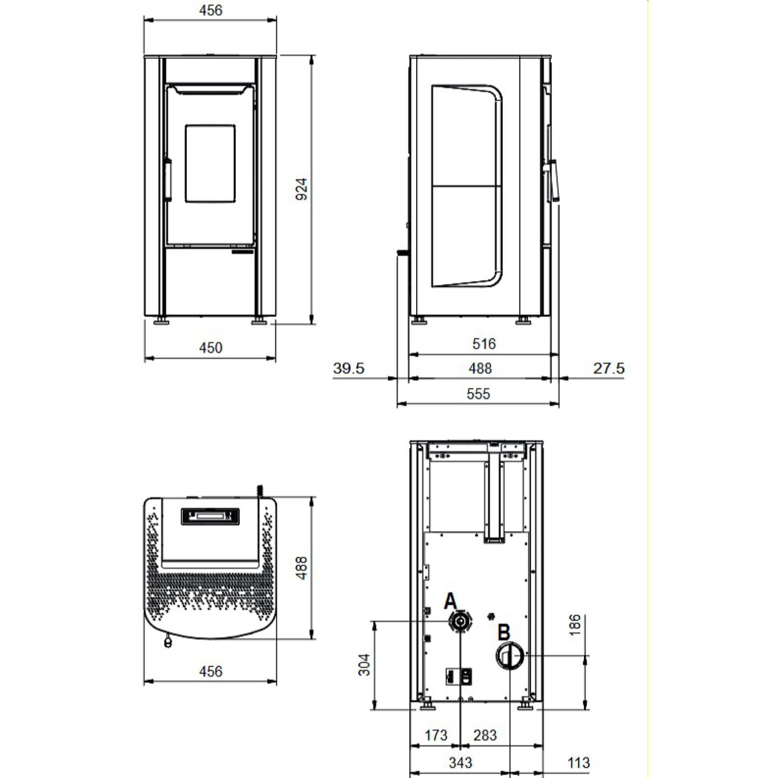 Pelletofen La Nordica Extraflame Prestige Line - Sabry AD - 7 kW