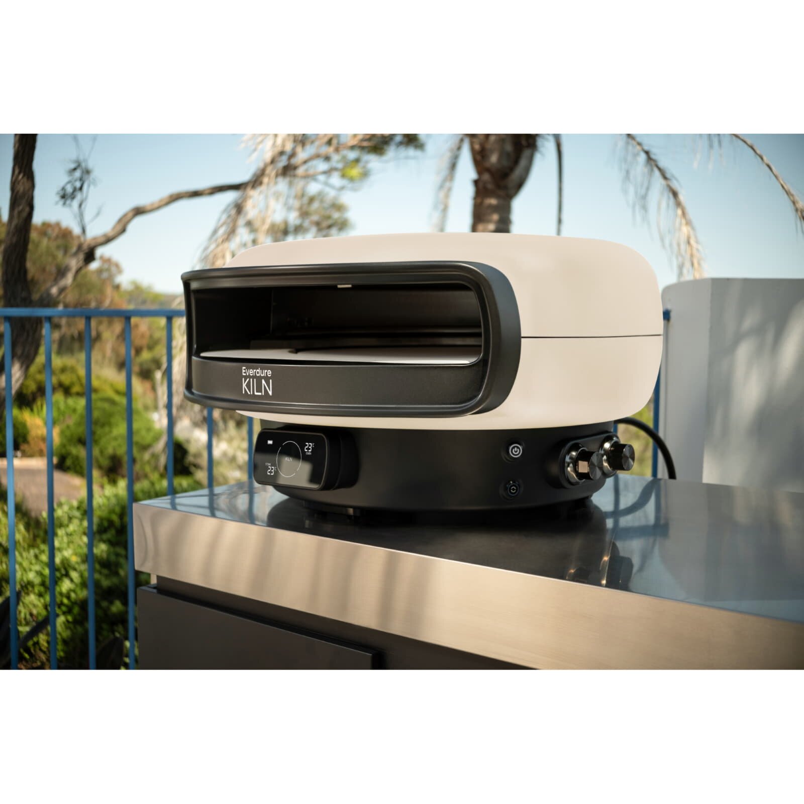 Everdure Gas Pizzaofen KILN DR mit 2 Brenner mit Digitaldisplay, rotierend
