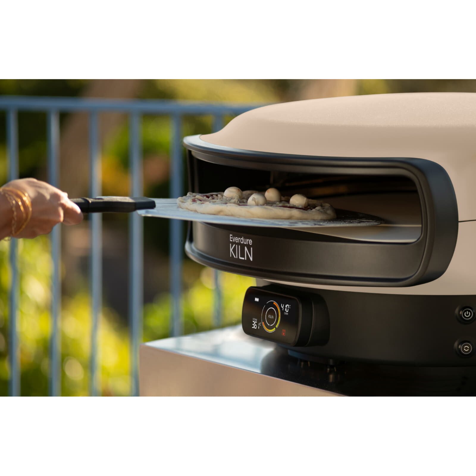 Everdure Gas Pizzaofen KILN DR mit 2 Brenner mit Digitaldisplay, rotierend