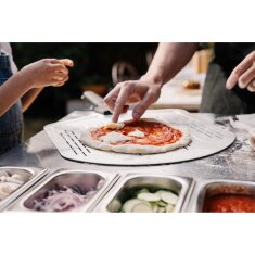 Everdure Pizzastation mit Edelstahl- Arbeitsplatte, Schwarz