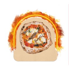 Gas Pizzaofen Witt Etna Fermo, 1 Brenner, Bundle