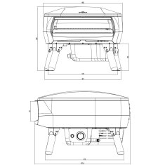 Gas Pizzaofen Witt Piccolo Rotanta 13", 1 Brenner, rotierend