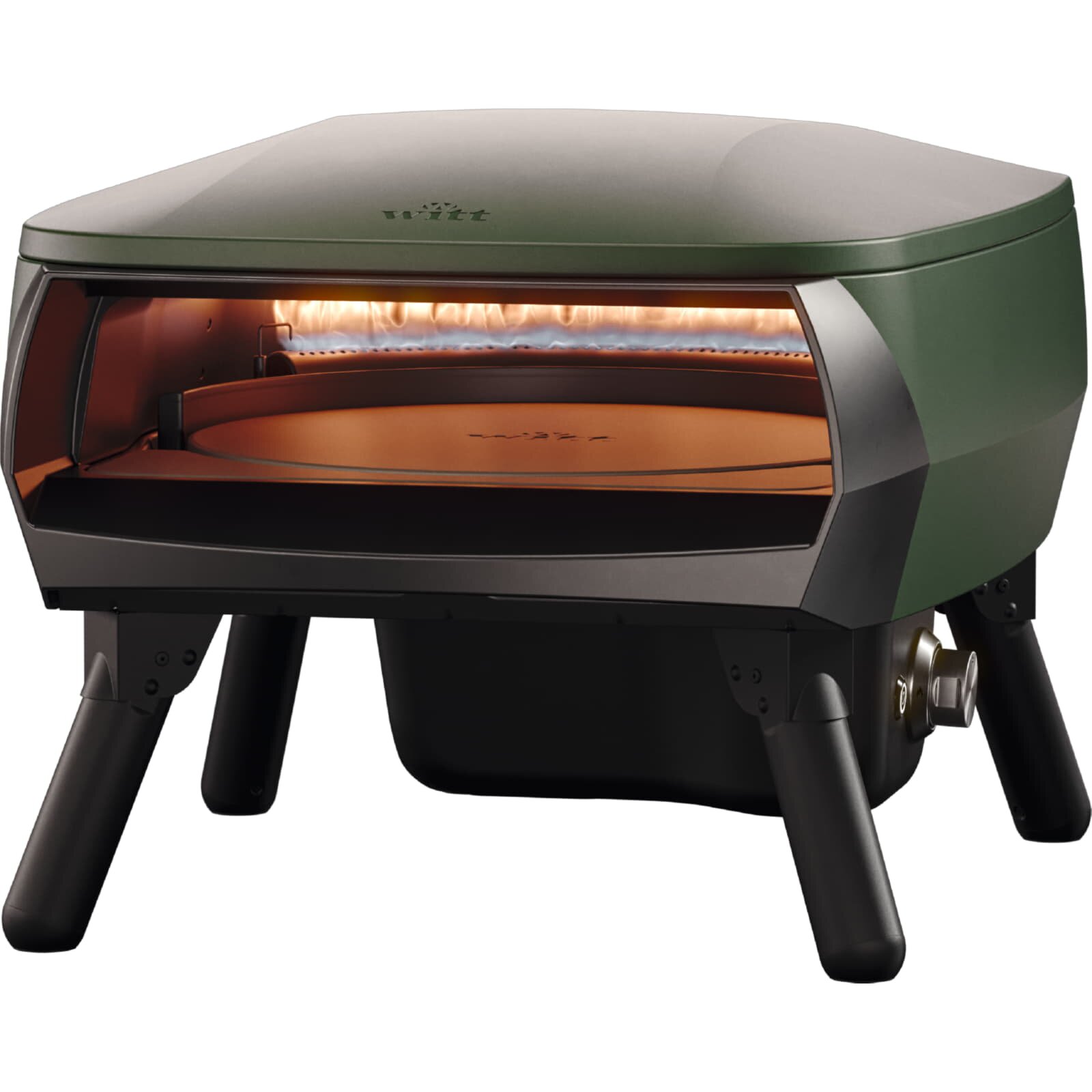 Gas Pizzaofen Witt Piccolo Rotanta 13", 1 Brenner, rotierend - Bundle