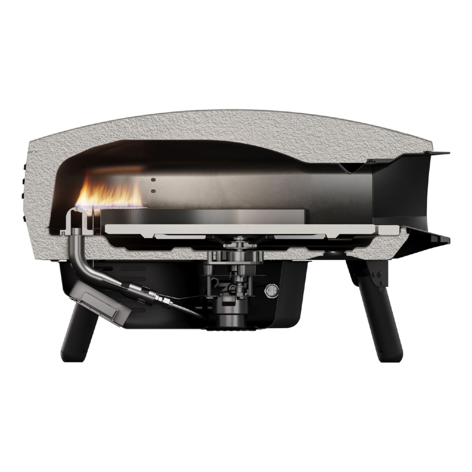 Gas Pizzaofen Witt Piccolo Rotanta 16", 1 Brenner, rotierend - Bundle