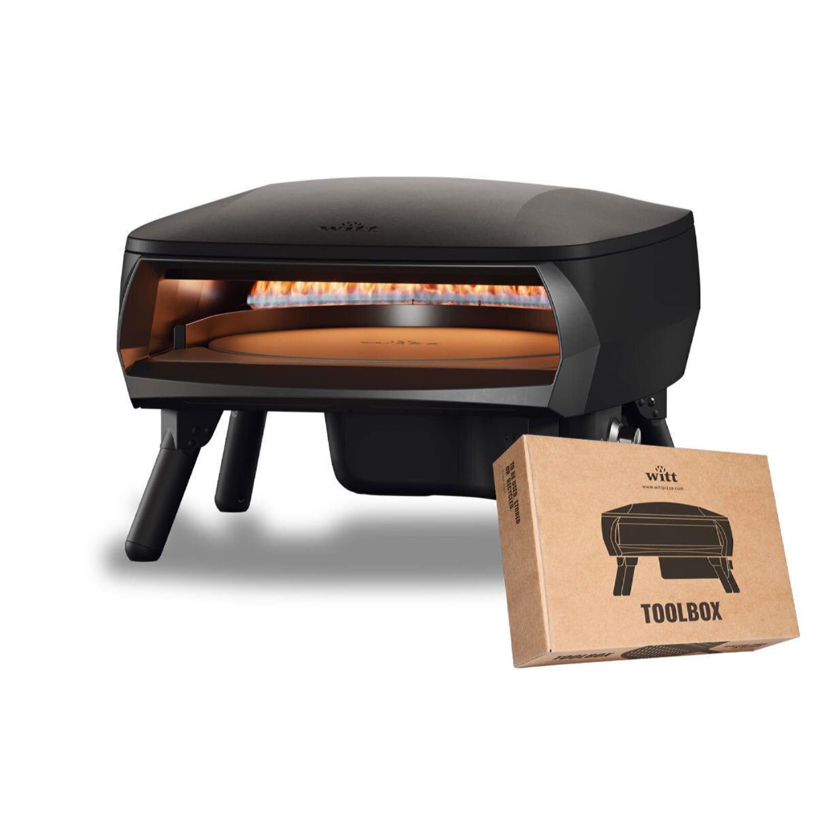Gas Pizzaofen Witt Piccolo Rotanta 16", 1 Brenner, rotierend - Bundle