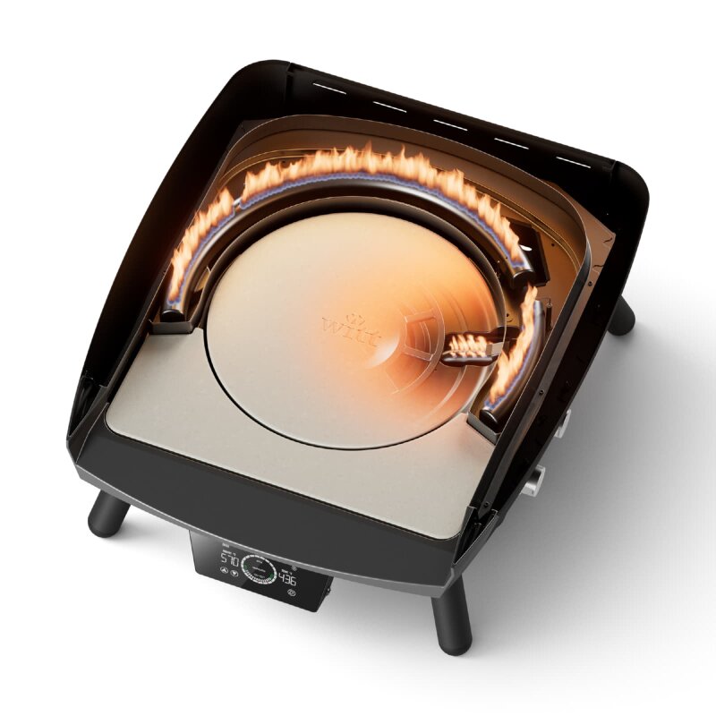 Gas Pizzaofen Witt Etna Rotante Control 13", 4 Brenner, rotierend