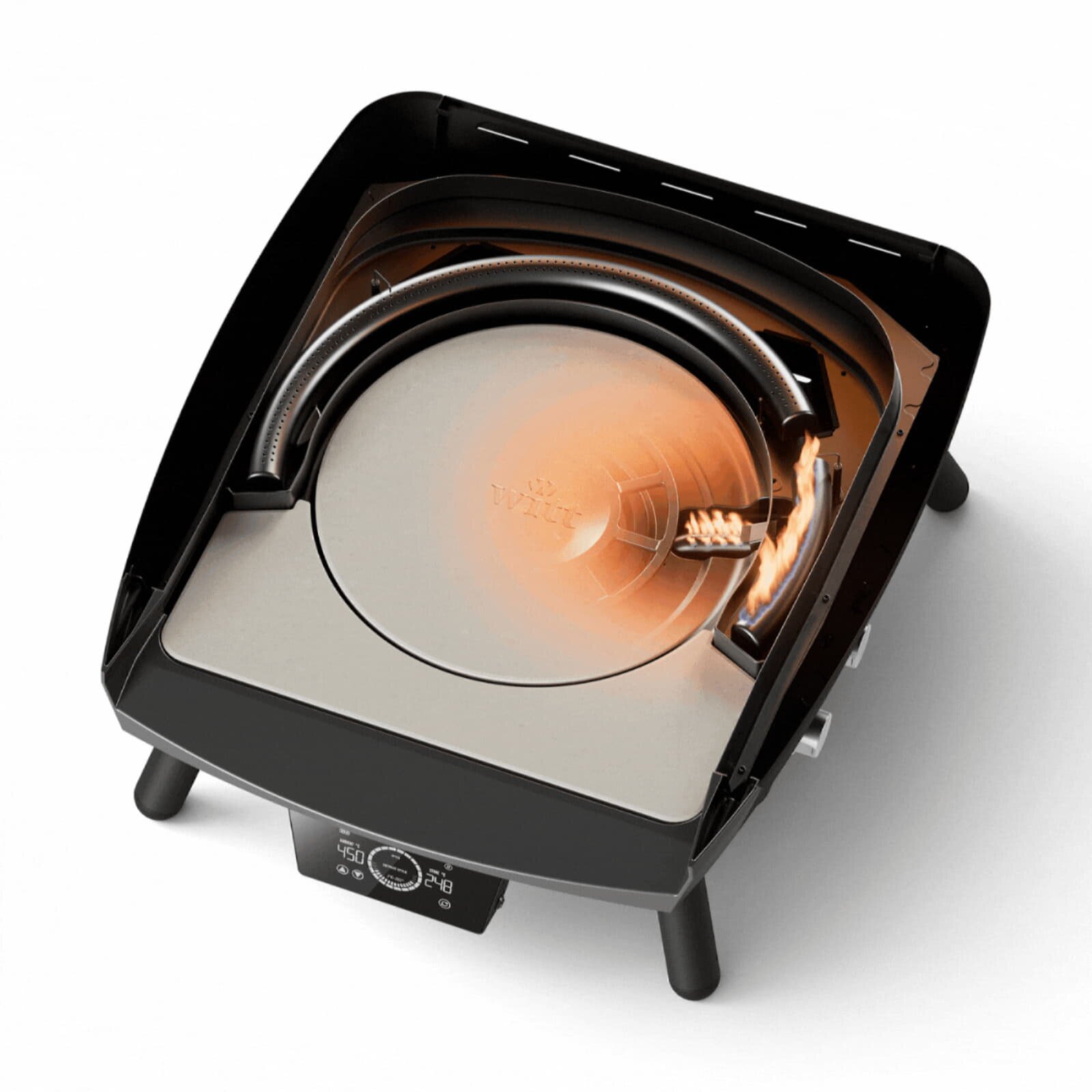Gas Pizzaofen Witt Etna Rotante Control 13", 4 Brenner, rotierend