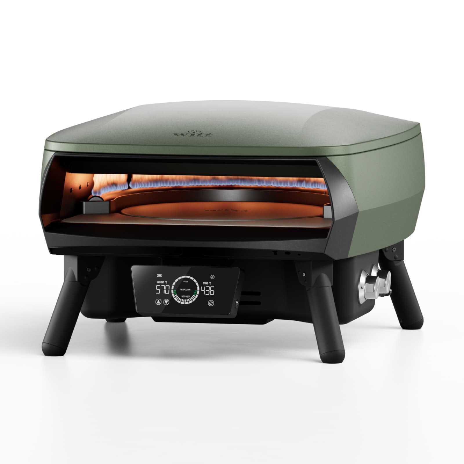Gas Pizzaofen Witt Etna Rotante Control 13", 4 Brenner, rotierend
