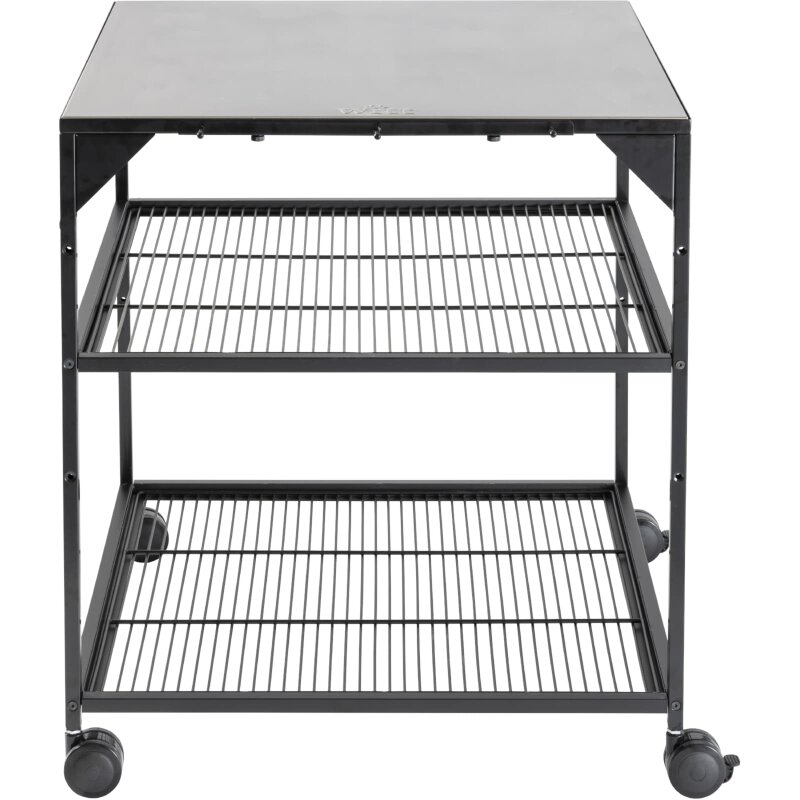 Witt Pizzatisch XXL, Schwarz mit Edelstahlplatte