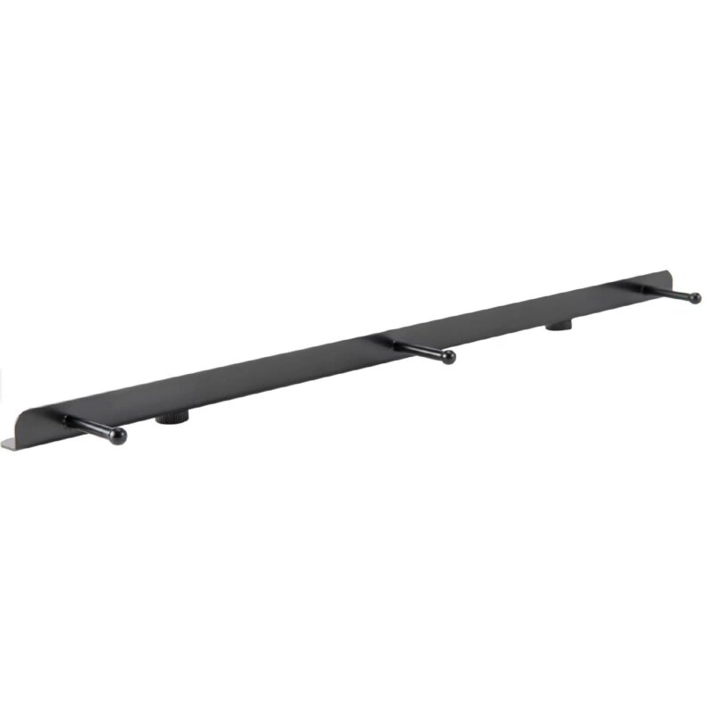 Witt Pizzatisch XXL, Schwarz mit Edelstahlplatte