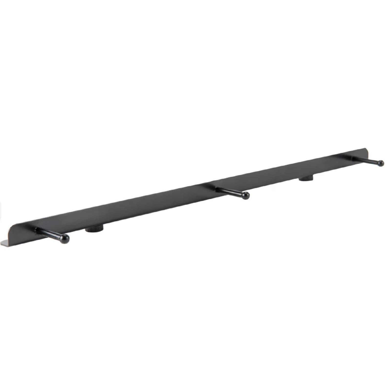 Witt Pizzatisch XXL, Schwarz mit Edelstahlplatte