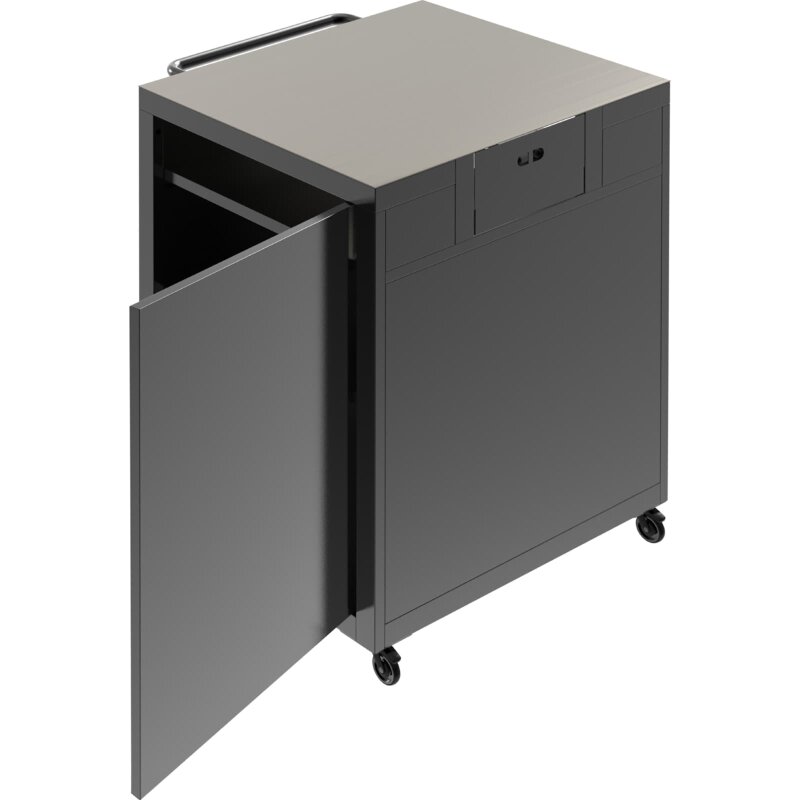 Witt Pizzatisch/ Pizza Trolley mit Edelstahlarbeitsplatte, Hauptmodul