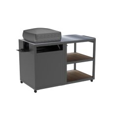 Witt Pizzatisch/ Pizza Trolley mit Edelstahlarbeitsplatte, Hauptmodul