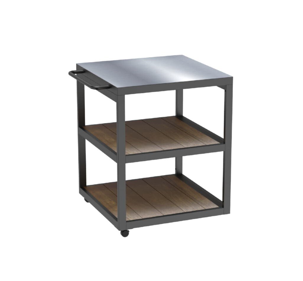 Witt Pizzatisch/ Pizza Trolley mit Edelstahlarbeitsplatte, Hauptmodul