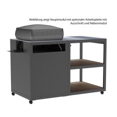 Witt Pizzatisch/ Pizza Trolley mit Edelstahlarbeitsplatte, Nebenmodul