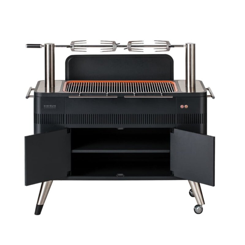 Holzkohlegrill Everdure HUB mit elektrischem Anzünder