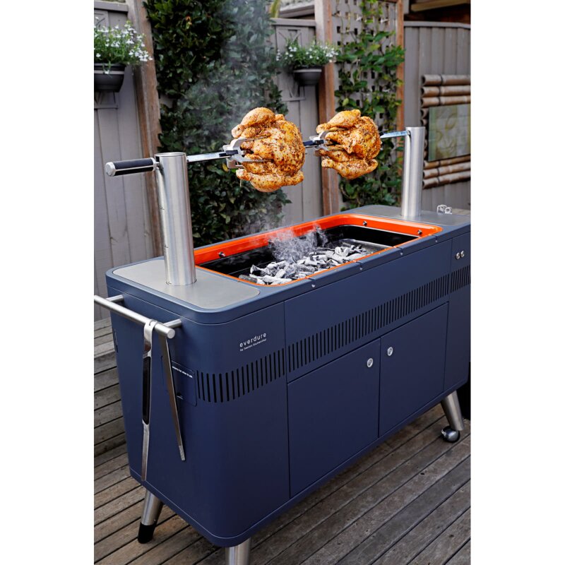 Holzkohlegrill Everdure HUB mit elektrischem Anzünder