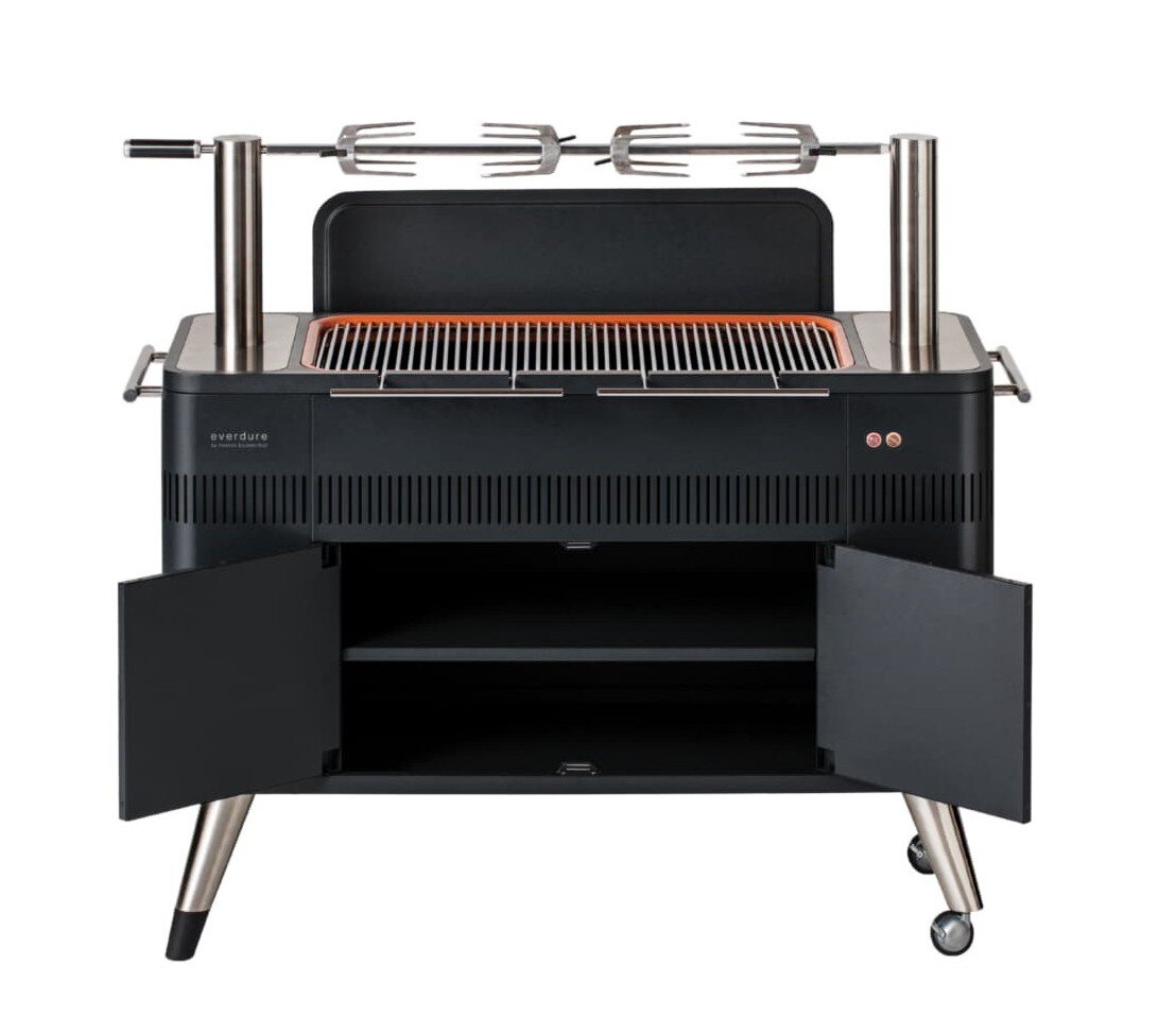 Holzkohlegrill Everdure HUB mit elektrischem Anzünder