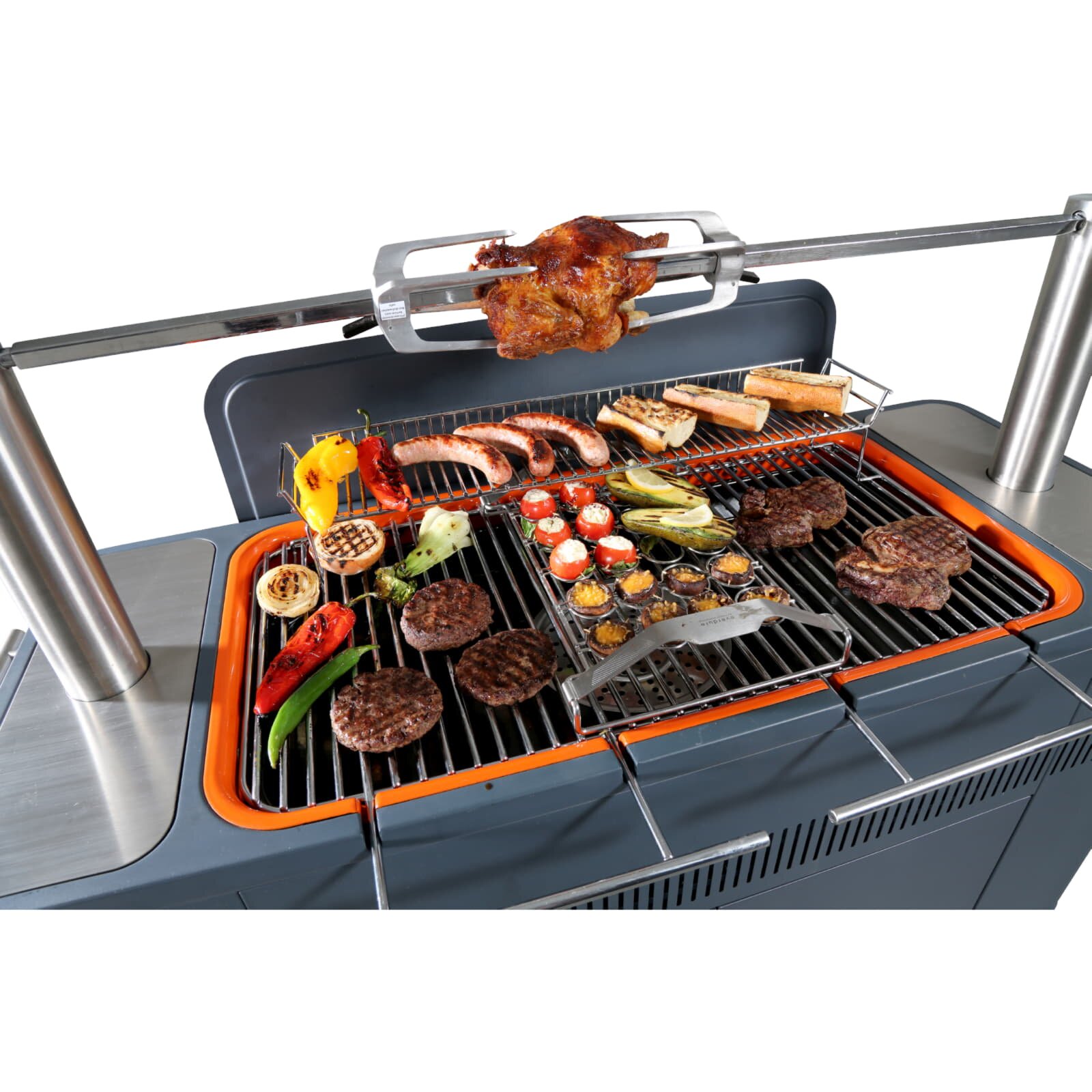 Holzkohlegrill Everdure HUB mit elektrischem Anzünder