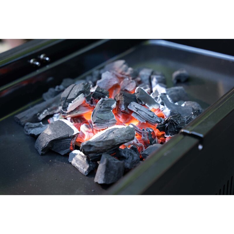 Holzkohlegrill Everdure HUB II mit elektrischem Anzünder