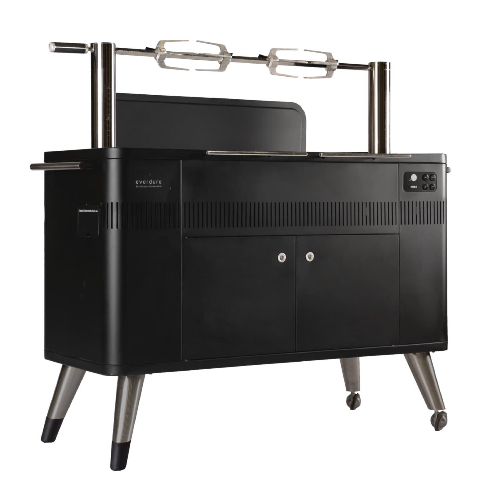 Holzkohlegrill Everdure HUB II mit elektrischem Anzünder