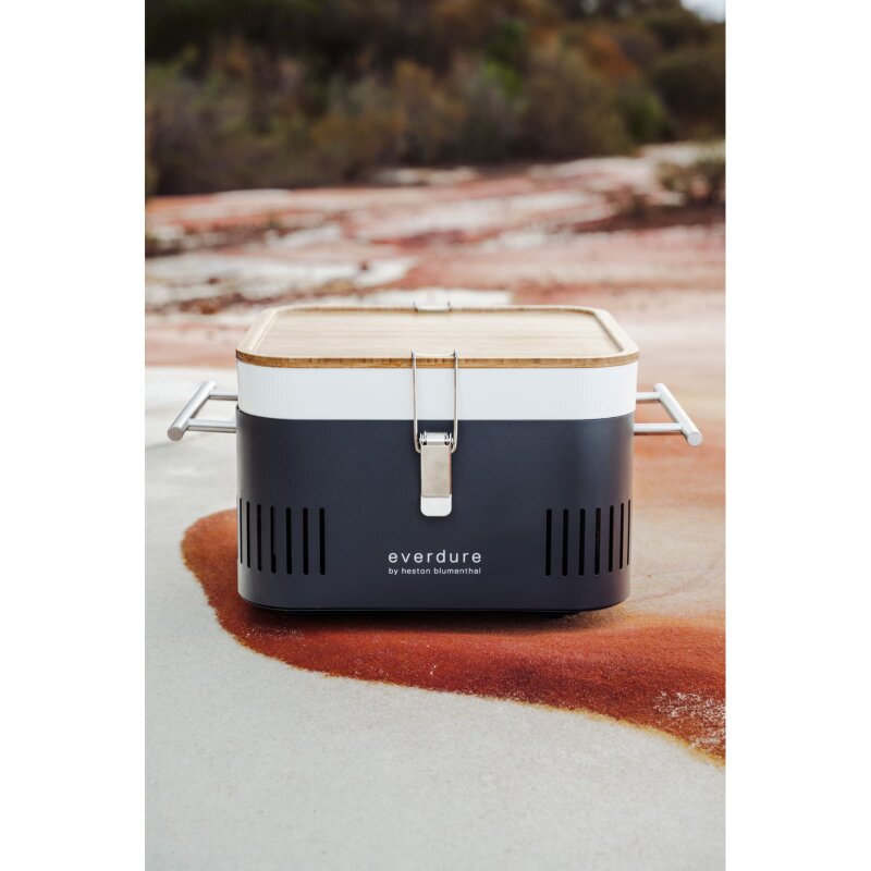 tragbarer Holzkohlegrill Everdure ehd Cube - Graphite