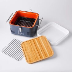 tragbarer Holzkohlegrill Everdure ehd Cube - Graphite