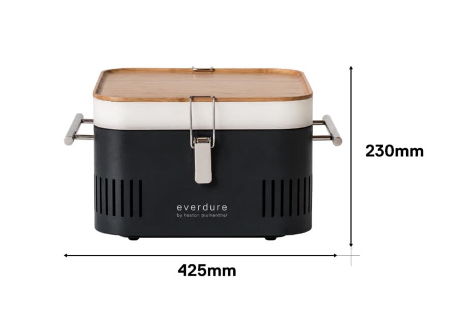 tragbarer Holzkohlegrill Everdure ehd Cube - Graphite